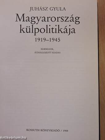 Magyarország külpolitikája 1919-1945