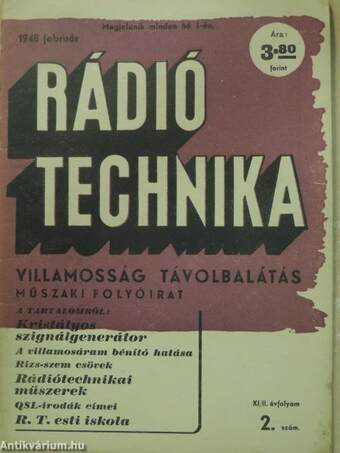 Rádiótechnika 1948. február