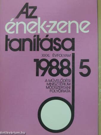 Az ének-zene tanítása 1988/5.