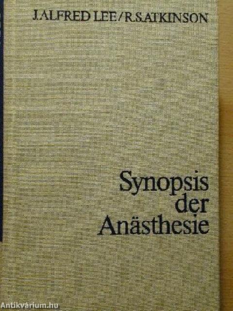 Synopsis der Anästhesie