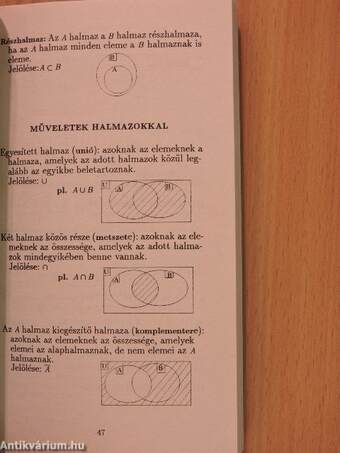 Matematikai képlet- és fogalomtár