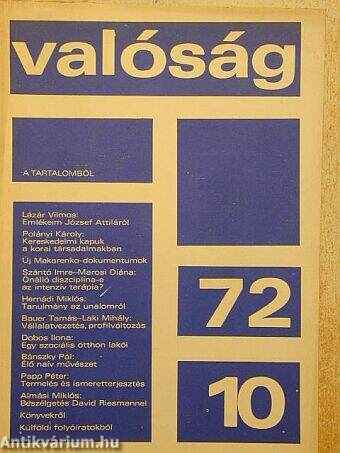 Valóság 1972. október