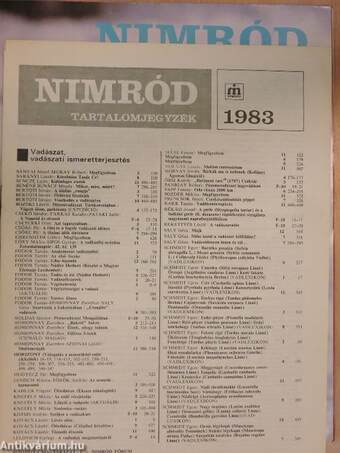 Nimród 1983. január-december