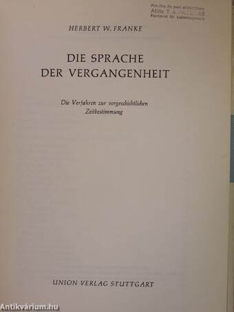 Die Sprache der Vergangenheit