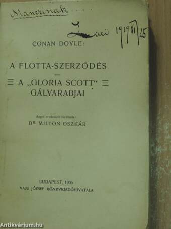 A flotta-szerződés/A "Gloria Scott" gályarabjai