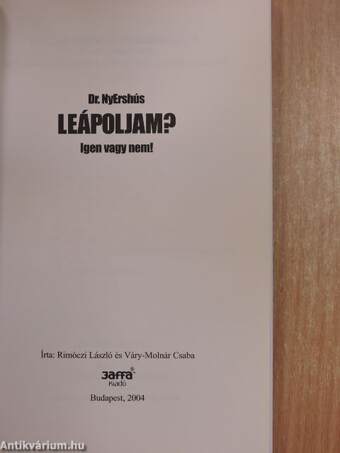 Leápoljam?