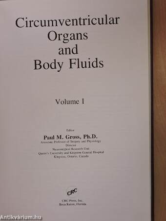 Circumventricular Organs and Body Fluids I-III.