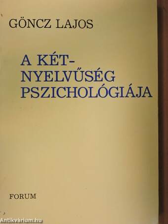 A kétnyelvűség pszichológiája