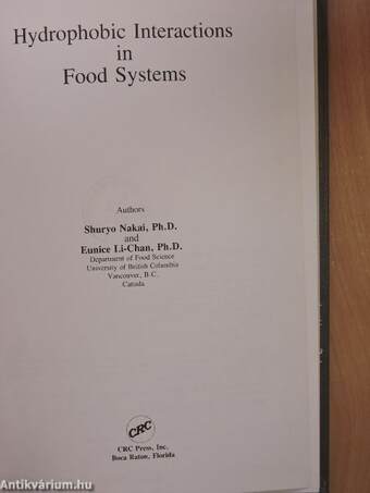 Hydrophobic Interactions in Food Systems