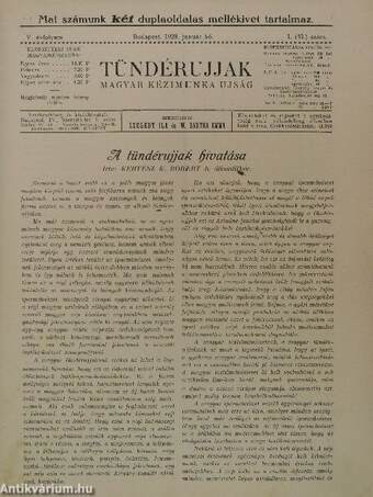 Tündérujjak 1929. (nem teljes évfolyam)