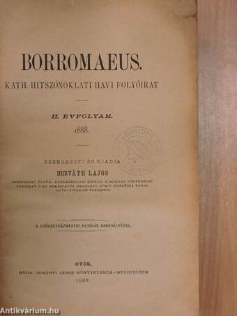 Borromaeus 1888