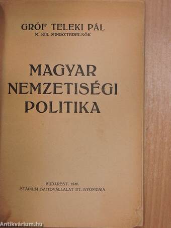 Magyar nemzetiségi politika