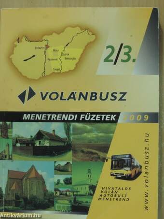 Hivatalos Volán autóbusz menetrend 2009