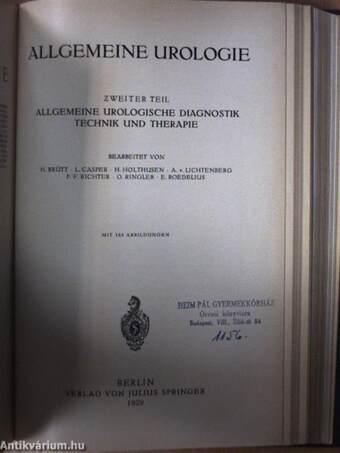 Allgemeine Urologie I-II.