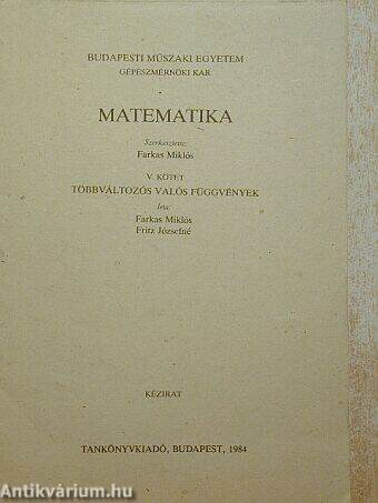 Matematika V.