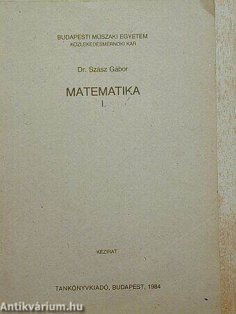 Matematika I.