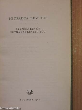 Petrarca levelei