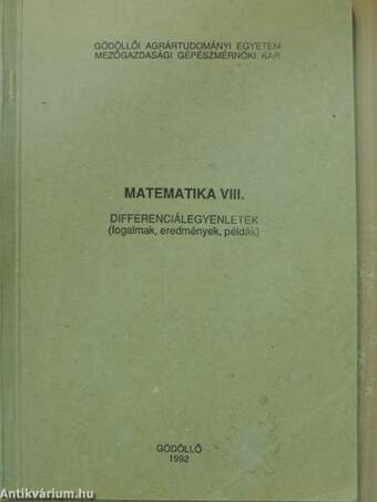 Matematika VIII.