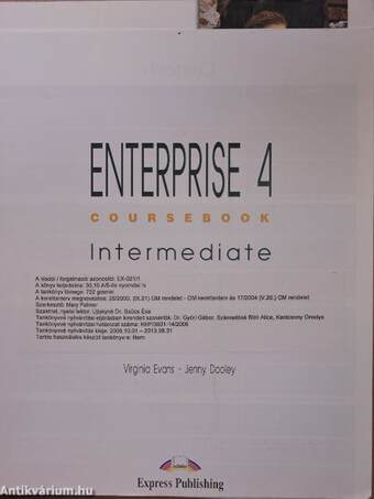 Enterprise 4 Intermediate I-II. - Coursebook/Workbook