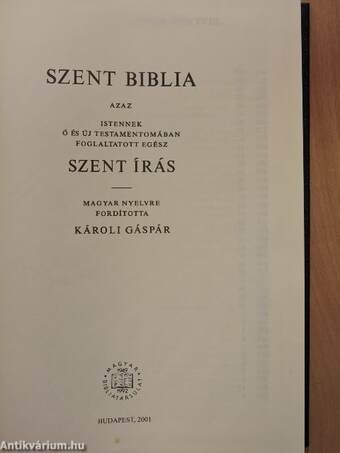 Szent Biblia