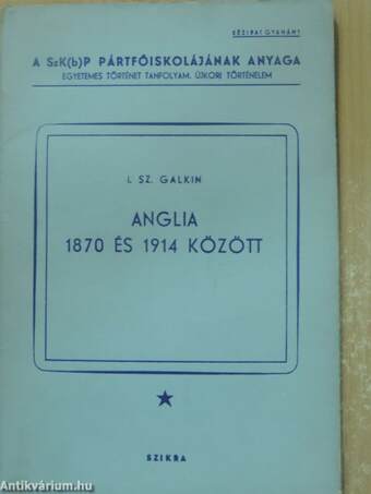 Anglia 1870 és 1914 között