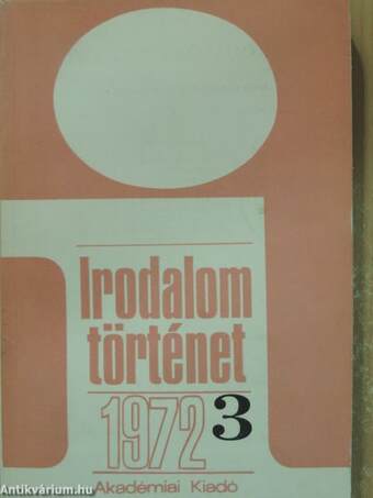 Irodalomtörténet 1972/3.