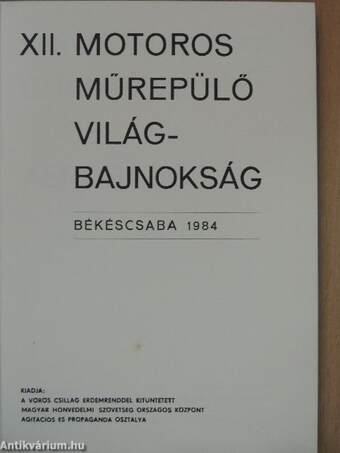 XII. Motoros Műrepülő Világbajnokság 1984