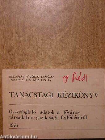 Tanácstagi kézikönyv 1976.