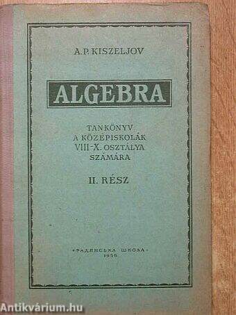 Algebra II.