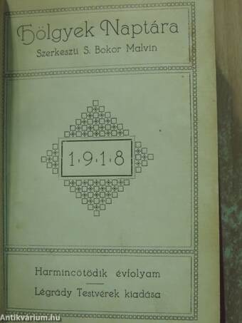 Hölgyek naptára 1918.