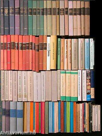 "100 kötet világirodalmi regény különböző sorozatokból"