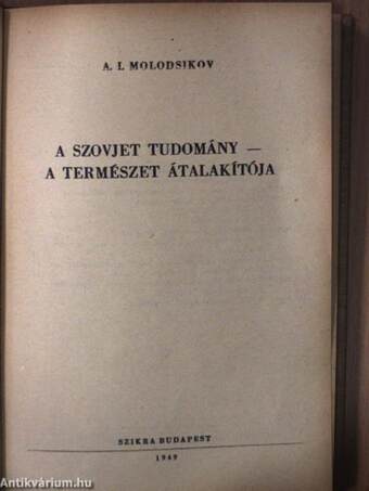 "6 kötet a Természettudományos Kiskönyvtár sorozatból" (nem teljes sorozat)