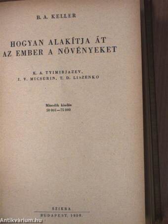 "6 kötet a Természettudományos Kiskönyvtár sorozatból" (nem teljes sorozat)