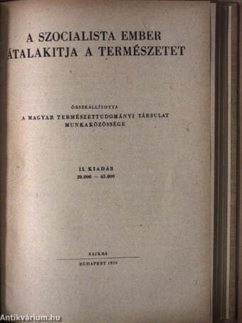 "6 kötet a Természettudományos Kiskönyvtár sorozatból" (nem teljes sorozat)