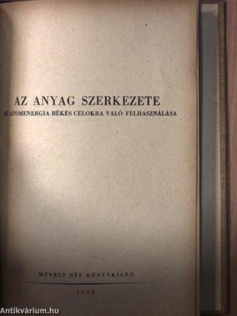 "6 kötet a Természettudományos Kiskönyvtár sorozatból" (nem teljes sorozat)