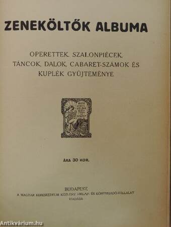 Zeneköltők albuma I-II.