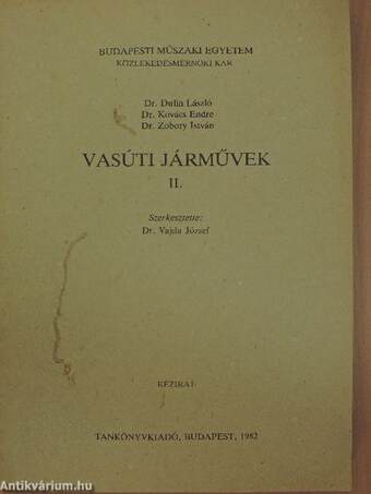 Vasúti járművek II.