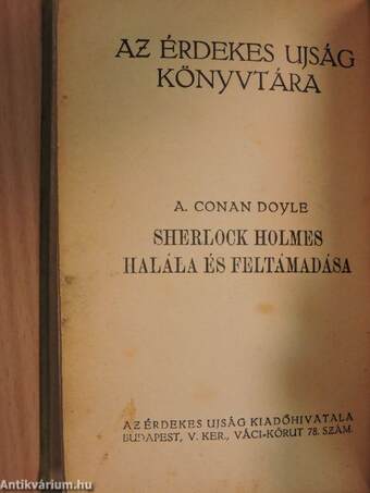 Sherlock Holmes halála és feltámadása