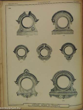Steiner Ármin és Ferencz Bádogdiszitmény Gyár Minta-könyve