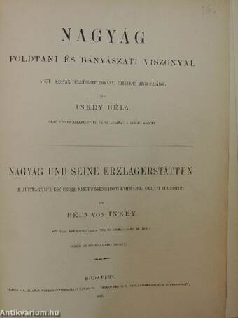 Nagyág földtani és bányászati viszonyai/Magyar fakóérczek chemiai elemzése