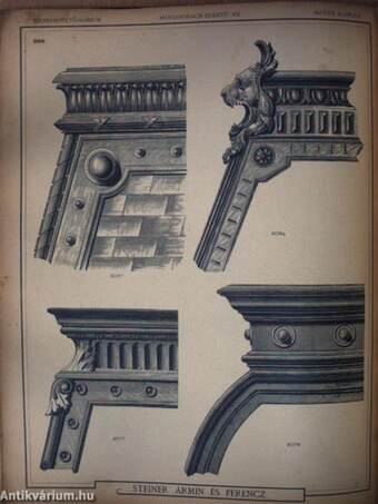 Steiner Ármin és Ferencz Bádogdiszitmény Gyár Minta-könyve