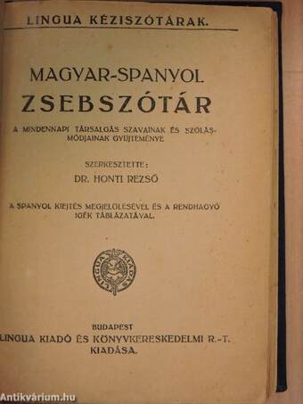 Magyar-spanyol zsebszótár