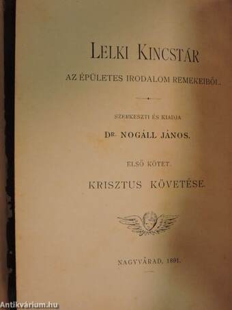 Kempis Tamás négy könyve Krisztus követéséről