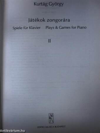 Játékok zongorára II.