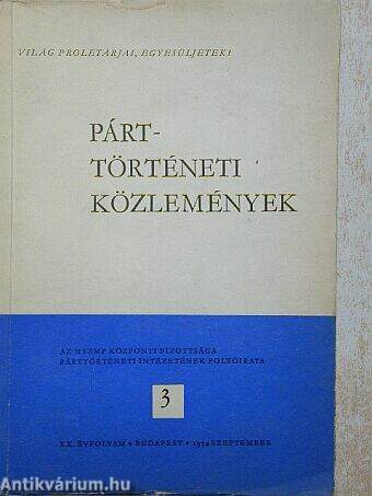 Párttörténeti Közlemények 1974/3.