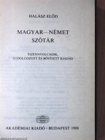 Magyar-német szótár