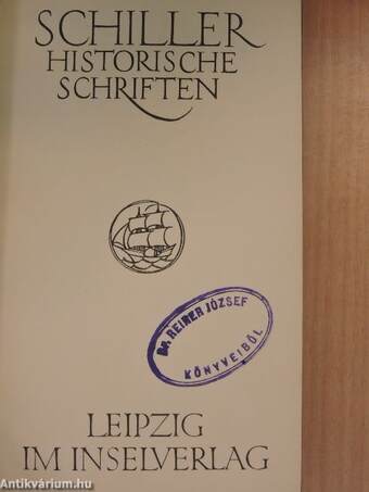 Schillers Historische Schriften