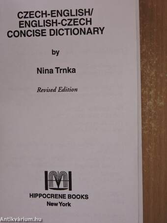 Czech-English/English-Czech Concise Dictionary