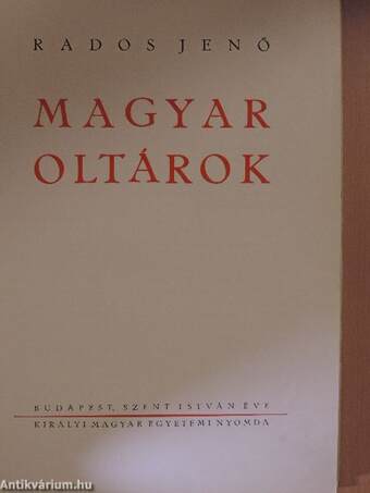 Magyar oltárok