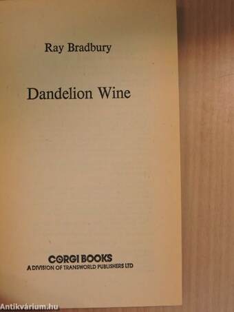 Dandelion Wine